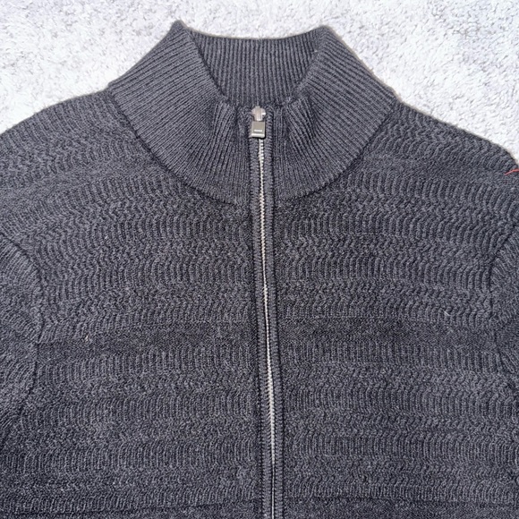 Christian Lacroix Women’s Black 100%Merino Wool Full Zip Jacket Sweater Size M - Picture 4 of 12